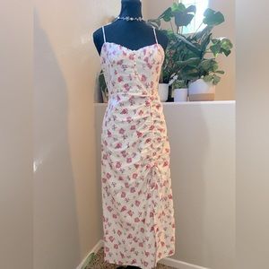 Zara Floral Linen Blend Dress